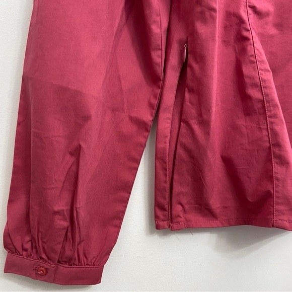 2/40$ Cotton long sleeves pink blouse Coupé fushia cotton spandex polyest Medium - Picture 6 of 15